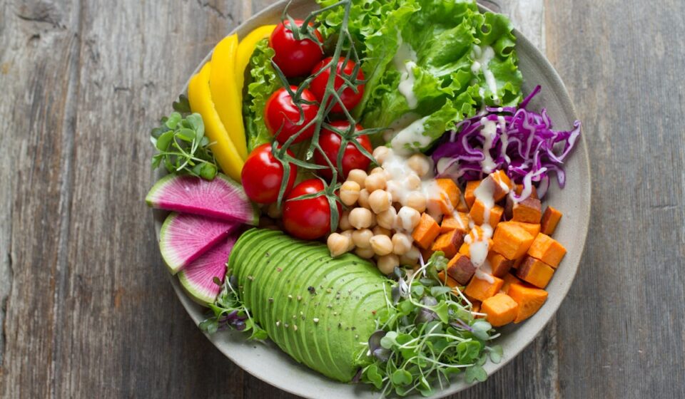 healthy diet plan 2026 - colorful vegetables and fruits on table